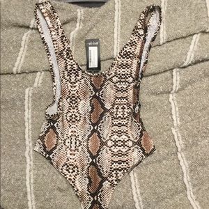 Snakeskin bodysuit